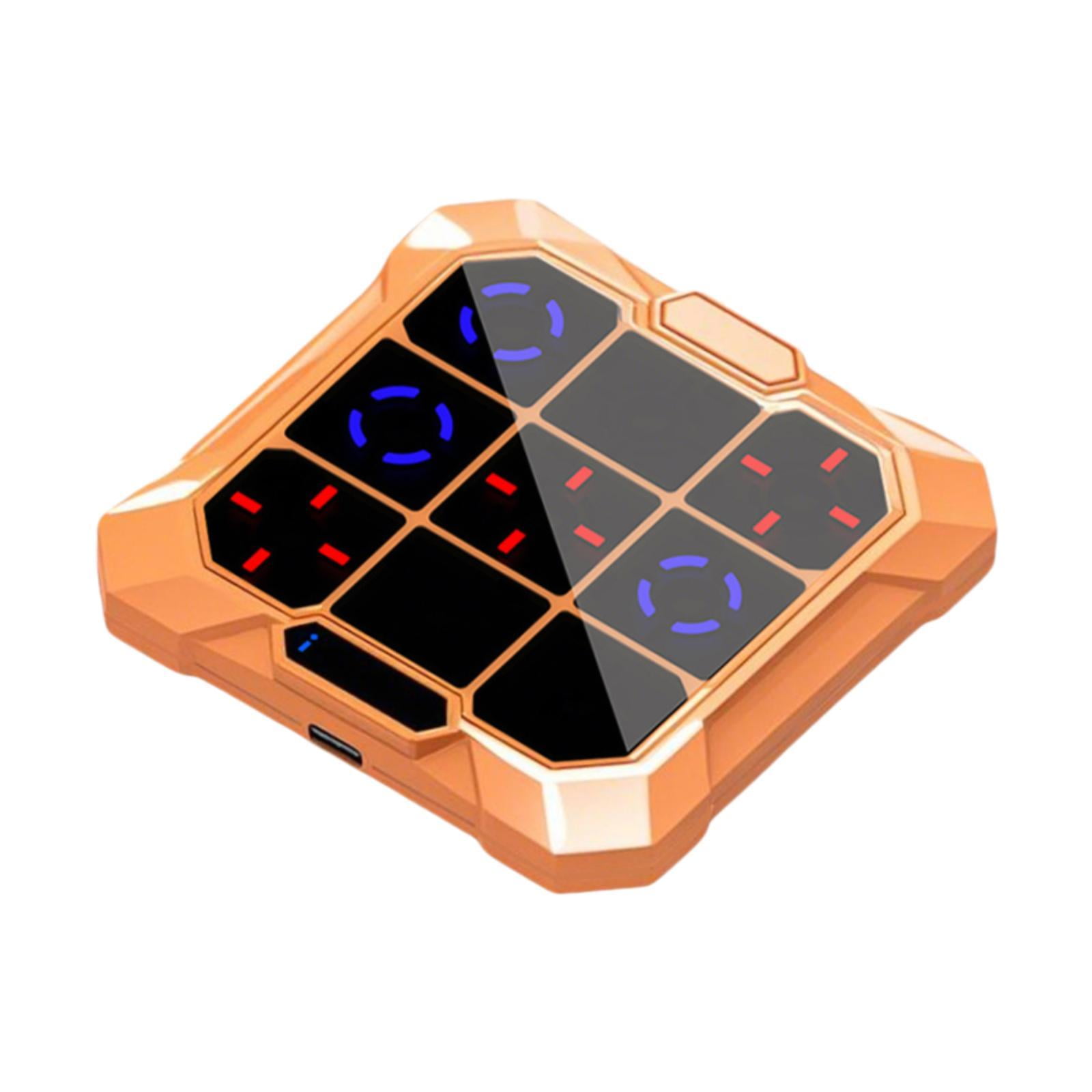 JWQFBC Toe Bolt Game Electronic Gift Road Trips Compact Portable Travel Handheld Puzzle Orange