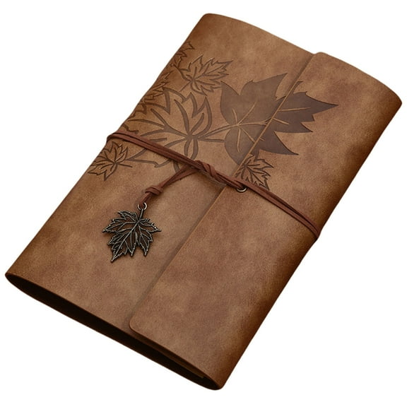 Yokua PU Leather Journal Notebook 160 Unlined Pages Refillable Vintage Sketchbook