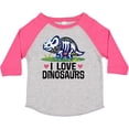 thumbnail image 3 of Inktastic Girl Dinosaur I Love Dinosaurs Girls Toddler T-Shirt, 3 of 5
