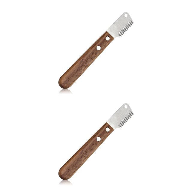 Methold Cepillo de pelo para mascotas, capa inferior de acero inoxidable, herramienta de eliminación de aseo profesional, accesorios para el Type2 NO2