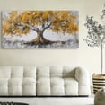 thumbnail image 5 of Canvas Wall Art for Living Room - Large Yellow Tree of Life Canvas Prints, Modern Abstract Nature Painting for Kitchen Bedroom Office Wall Decor, 5 of 7