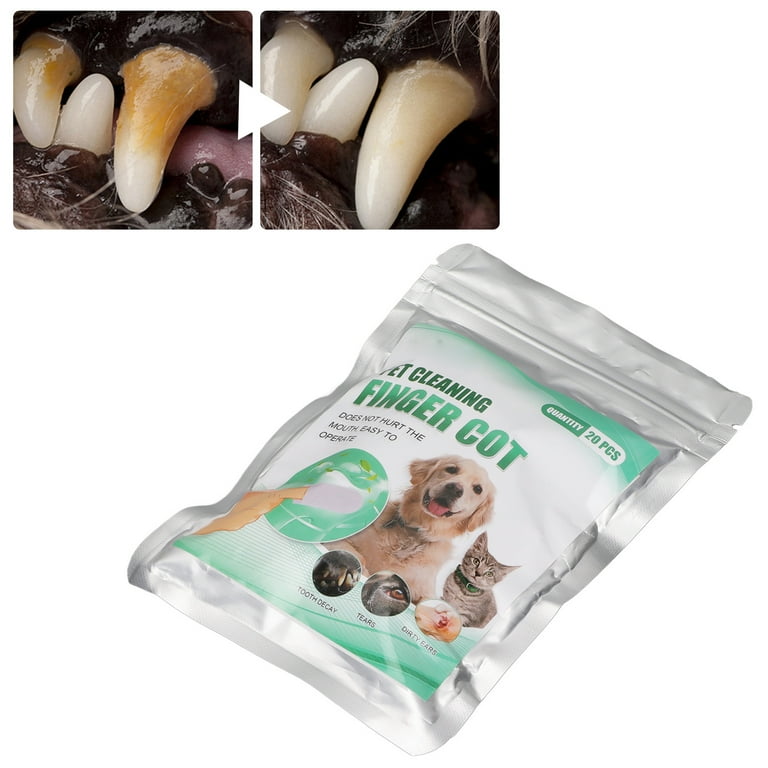 Oral Cleansing Teeth Pads Care Finger Wipes Portable For Dogs