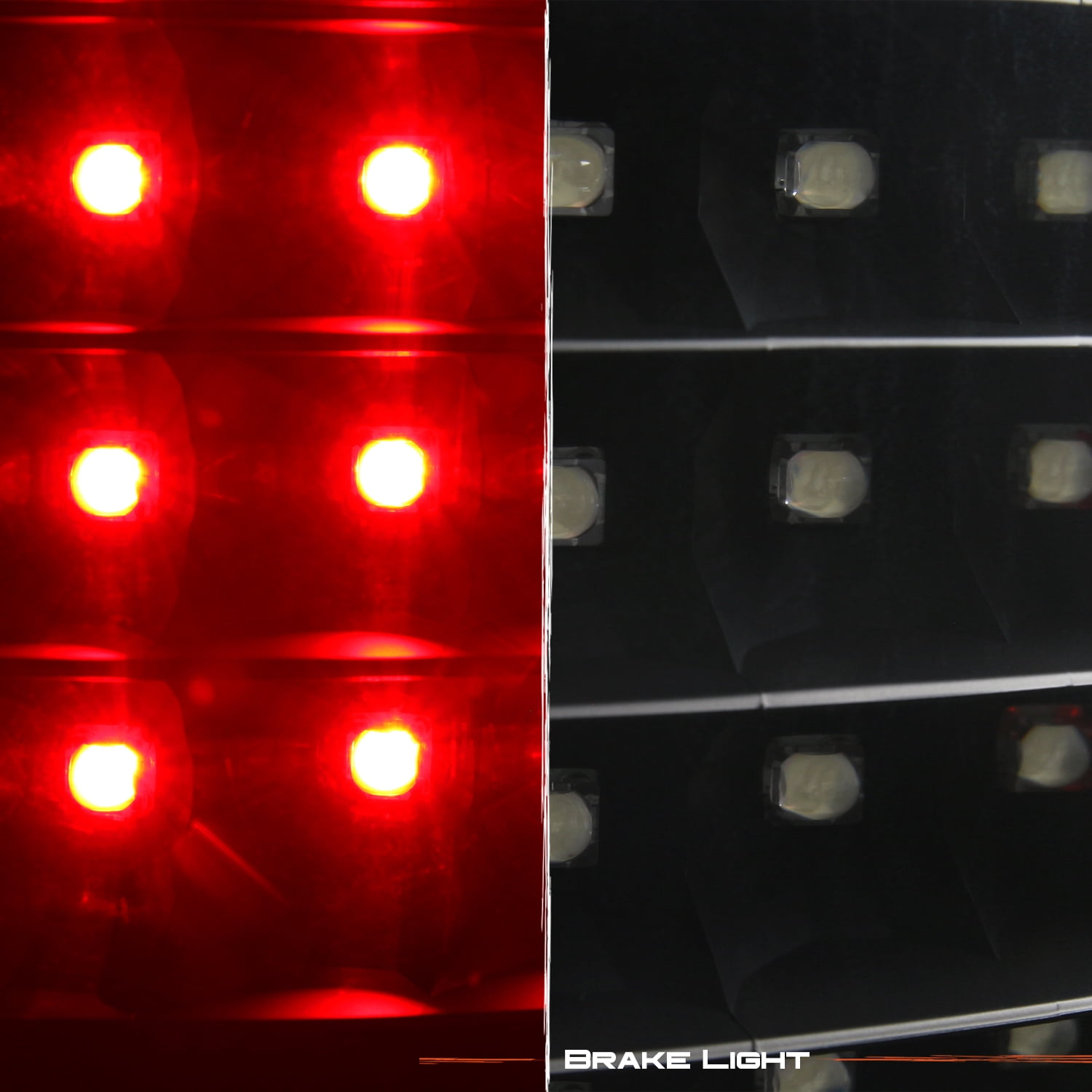 AKKON - Fits 2013-2018 Ram 1500 2500 3500 Pickup Lumiled LED Type Black Tail Lights Brake Lamp Pair Driver Left+Passenger Right