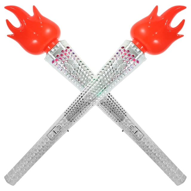 MasteelfCA 2Pcs Plastic Torch Toy Funny Torch Toy Children Performance Tool Kids Learning Toy