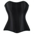 thumbnail image 2 of Yuwull Tank Tops For Woemn Women'S Sexy Strapless Bustier Going Out Tube Tops Party Boned Bodyshaper Corset Crop Top, 2 of 9