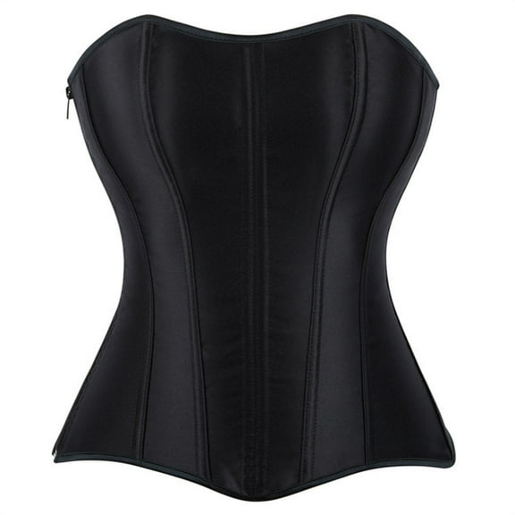 Fjofpr 50% off Clear! Black Corset Tops for Women Women Solid Color Zipper Sexy Court Vintage Corset Straps Tank Top