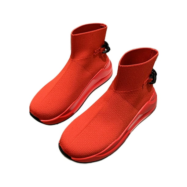Bottines chaussettes bout rond cheap