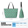 thumbnail image 4 of Daiia Cartoon Lobsters 4 Beach Travel Bag - Water-Resistant Beach Bag, Lightweight Tote with 7 Pockets for Women and Men - Gym,Pool,Camping,Reusable Grocery Bag, 4 of 7