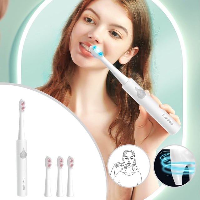 LSLJS Electric Toothbrush,, Low Noise, Portable, Smart Timer Electric Toothbrush IPX7 Water Electric Toothbrush Vibration, Home Accessories