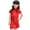 Red, variant on WhouRiu Girls Chinese Style Floral Cheongsam Short Sleeve Party Holiday Dress Pink,Sizes 5-6