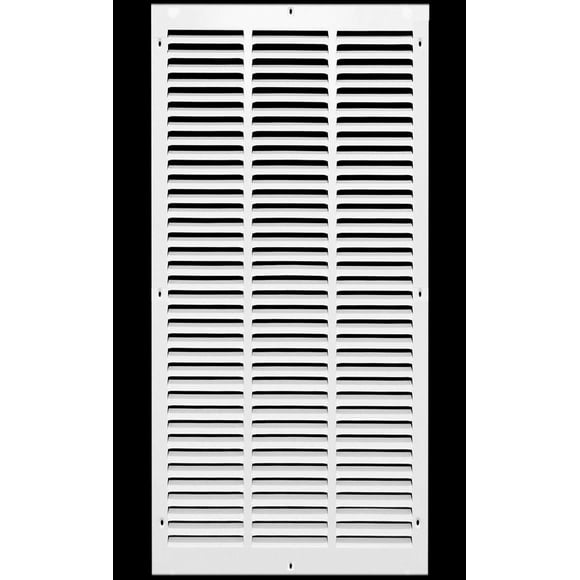 14" x 26" Return Air Grille - Sidewall and Ceiling - HVAC Vent Duct Cover Diffuser - [White] [Outer Dimensions: 15.75w X 27.75" h]