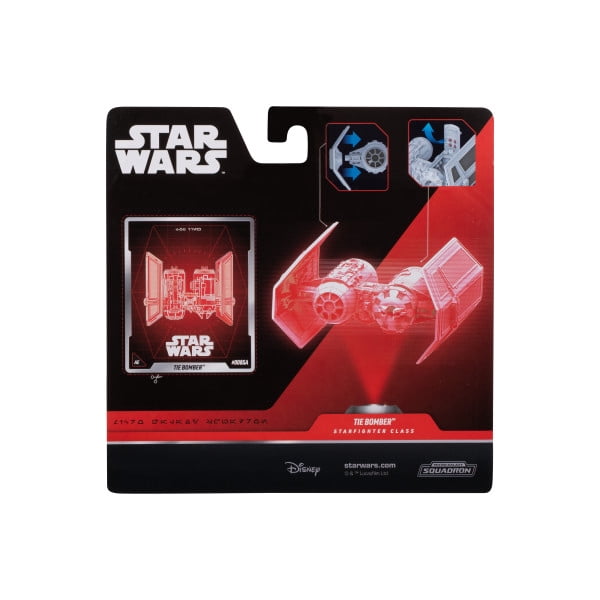 STAR WARS Micro Galaxy Squadron TIE Bomber (Armada Edition) - 5-Inch Vehicle with Dual Cockpits, Bomb Bay, and 1-Inch Micro Figure Accessory