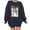 Dark Gray, variant on Patlollav Fall Winter Womens Hoodie Dress,Ladies Long-Sleeve Pocket Waist Sweatshirt Tops