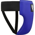 thumbnail image 3 of RDX R1 Abdominal Groin Guard, Muay Thai, Kickboxing, Maya Hide Leather MMA Training Groin Protector for Boxing, Blue, X-Large, 3 of 6