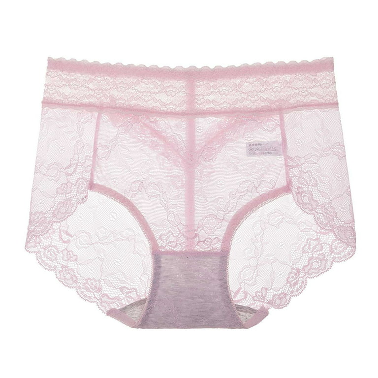 JDEFEG Orders To Be Delive Women Plus Size Lace High Waist Panties Women  Pure Cotton Lift Briefs Panties Fart Filter Underwear Women Nylon,Spandex  Pink L 