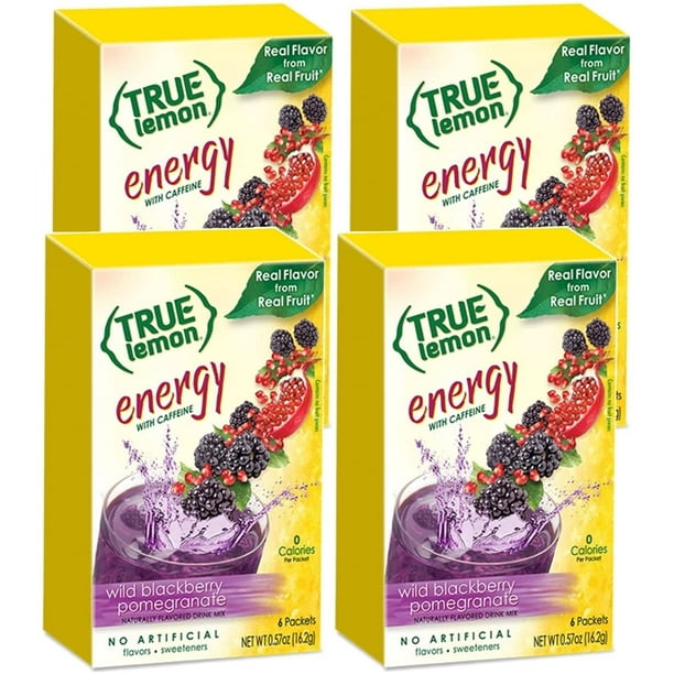 True Lemon (Energy Drinks) Wild Blackberry Pomegranate, Instant