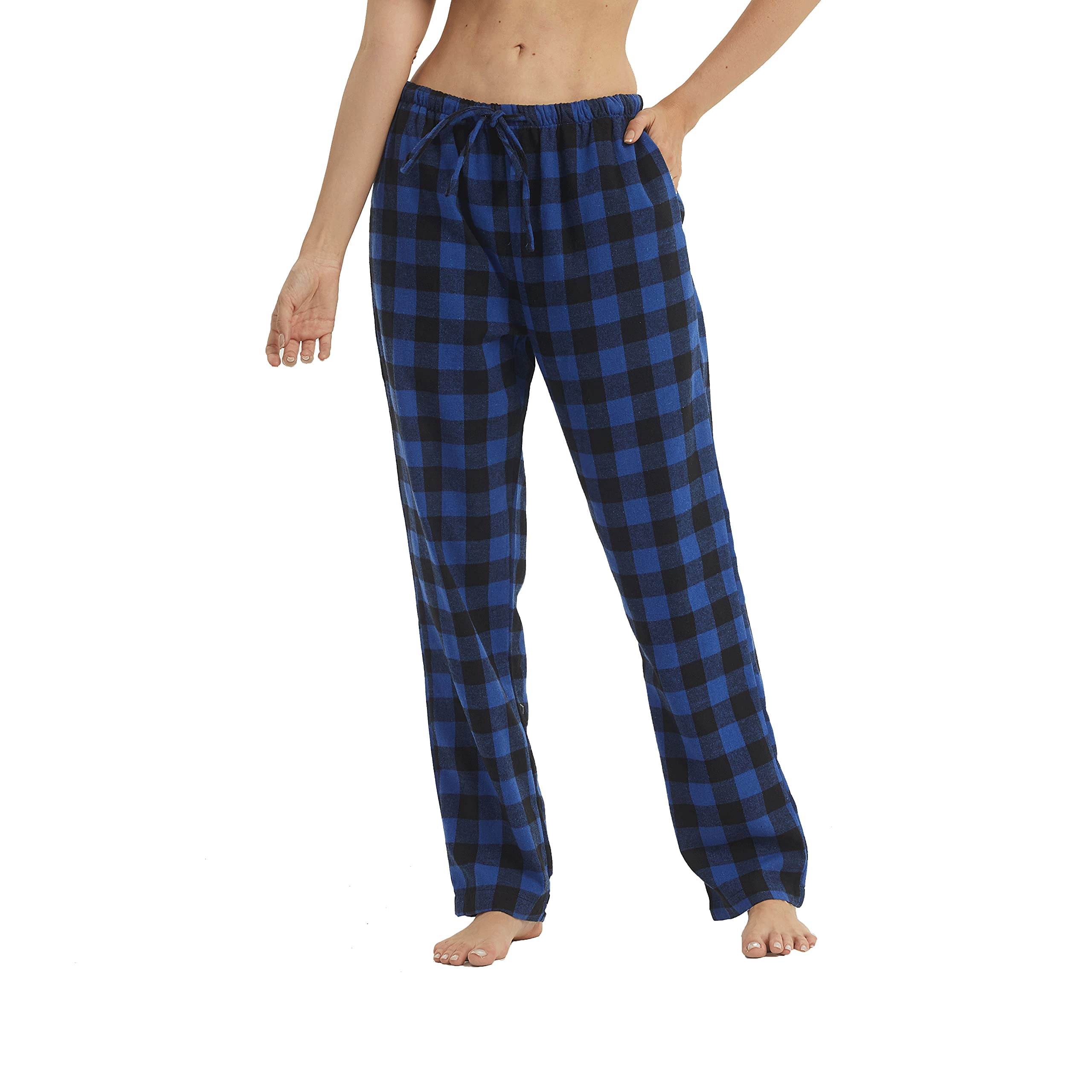 Women Flannel Plaid Pajama Pants 