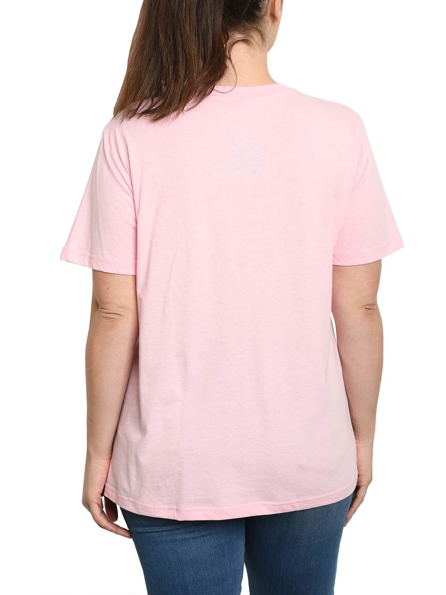 Disney Alice in Wonderland Cheshire Cat T Shirt Pink Women s Plus
