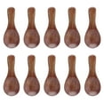 thumbnail image 2 of Cucharas Pequeñas De Madera, 10 Piezas Sólidas Schima Superba Cucharadita De Miel De Madera Compacta Para Café Para Té, 2 of 7