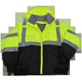 thumbnail image 1 of Petra Roc LBBJ-C3-S Jacket Lime & Black ANSI-ISEA & EN471 Class 3 Waterproof Bomber with Removable Fleece Liner, Small, 1 of 1