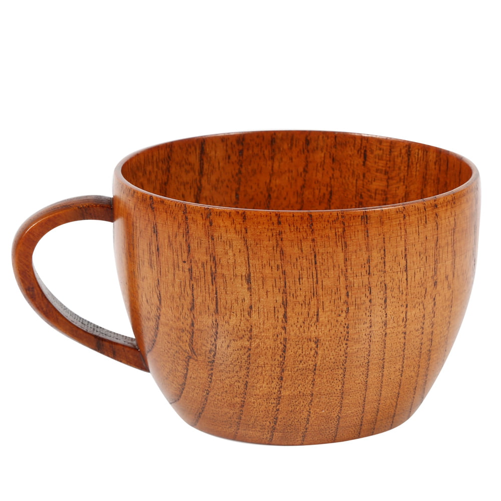 Wooden Cup Wood Coffee Tea Beer Juice Milk Water Mug Primitive Handmade Natural 