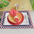 thumbnail image 4 of Independence Day Placemats - Set of 4, 4th of July Patriotic Table Mats for Home Decorations, American USA Flag Place mats for Memorial Day Home Kitchen Dinner, 4 of 6