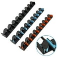 thumbnail image 2 of Rooha Fishing Pole Rack Wall Mounted Fishing Rod Holder Vertical 9 Rod Rack For Garage, 2 of 9