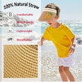 thumbnail image 4 of Sombrero de paja con protección solar de 50-54 cm de circunferencia, sombrero de verano para mujer, lindo sombrero de copa vacío con forma de fruta, sombrero para el sol para niños, estilo tipo:, 4 of 5