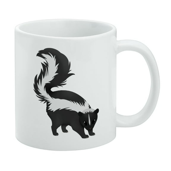 Skunk Posing White Mug