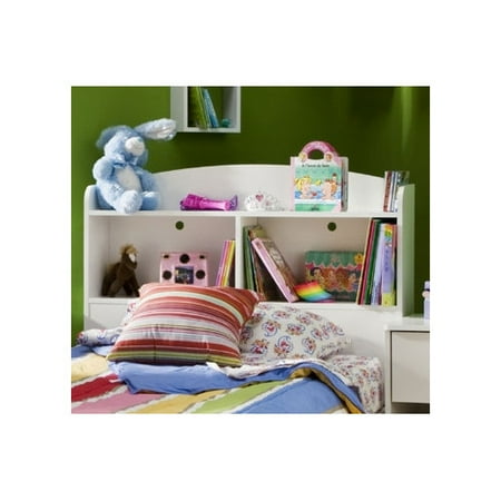 Painted Pine Headboard - South Shore Logik Twin Bookcase Headboard, 39