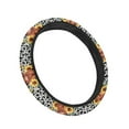 thumbnail image 6 of Renewold Car Steering Wheel Cover Universal 15 Inch Breathable Better Grip, Car Accessories for Women Men, Highland Cow Sunflower Cow Print, 6 of 6
