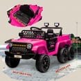 thumbnail image 3 of Qaba 12V 7A Kids Electric RC Car, Toddler Ride on Toys w/ 4WD/2WD Switch, Gift for Boys & Girls, Pink, 3 of 10