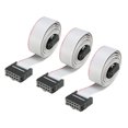 thumbnail image 1 of Unique Bargains IDC Gray Wire Flat Ribbon Cable 10 Pins 66cm Length 2.54mm Pitch 3pcs Type-C, 1 of 1