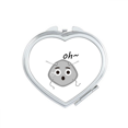 thumbnail image 1 of Surprised Shocked Head Expression Mirror Travel Magnification Portable Handheld Pocket Makeup, 1 of 3
