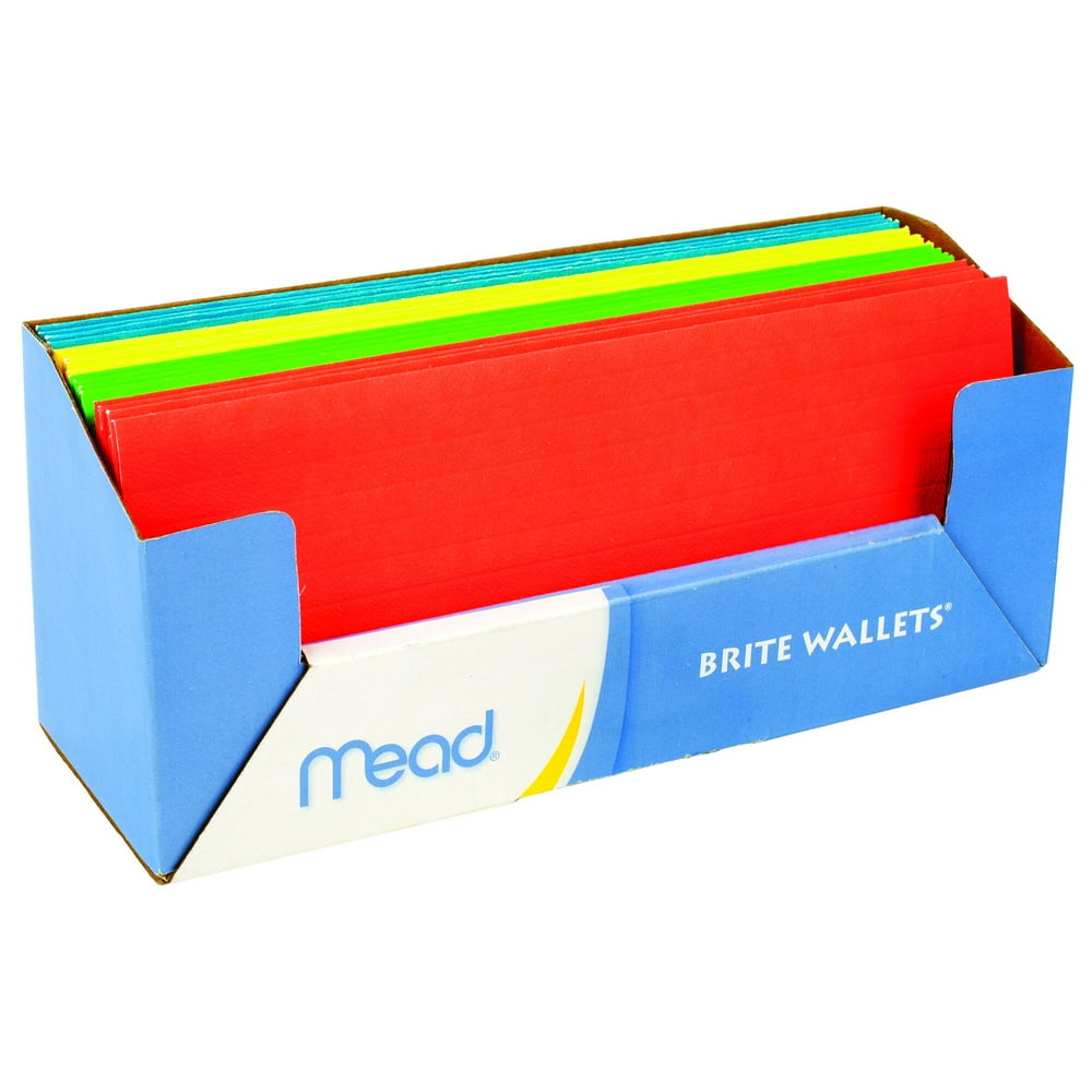 Mead Brite Wallet Check File Color Chosen For You Expanding Files