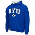 thumbnail image 2 of Men's Colosseum Royal BYU Cougars Arch & Logo 3.0 Pullover Hoodie, 2 of 3