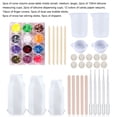 thumbnail image 2 of Moldes de vela Molde de resina de epoxi de cera Molde antiadherente DIY Silicona Reutilizable Adornos de mesa Handcrafts Molding Maker Año Nuevo 44pcs / Set Inevent HA009809-04, 2 of 6