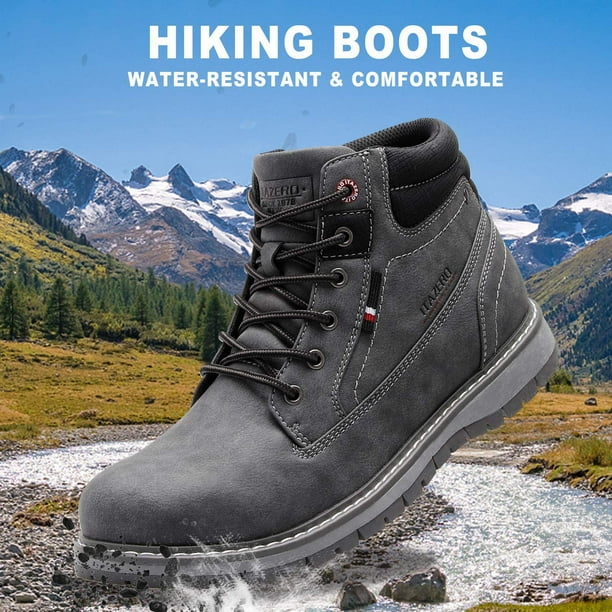 Men s Waterproof All Weather Outdoor Durable Casual Work Hiking Boots Snow Boots Walmart