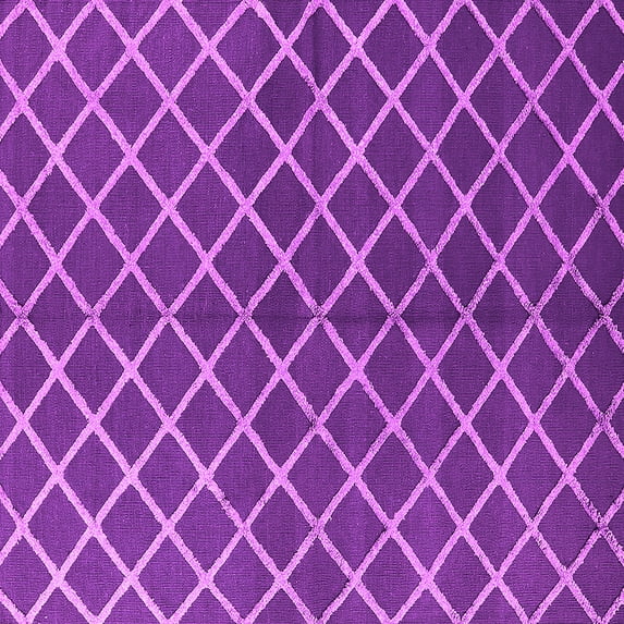 Ahgly Company Indoor Square Oriental Pink Industrial Area Rugs, 4' Square