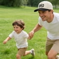 thumbnail image 5 of Helii Matching Couple Hats Mom and Dad Hats Set of 2, Embroidered Est 2026 Baseball Cap for New Parents, Two Tone Cotton Blend Trucker Hat Adjustable Snapback Beige,A, 5 of 5