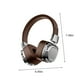 thumbnail image 2 of Auriculares de estilo retro, inalámbricos Bluetooth 5.3, subwoofer, graves profundos, vintage americano, marrón, 2 of 9