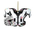 thumbnail image 2 of Outdoor Christmas Decorations Hangs DIY American Football Shoulder Pads And Helmet For Christmas Tree Decoration Car Rearview Mirror Pendant Crafts Collection Household pendant, 2 of 7