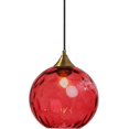 thumbnail image 3 of Round ball chandelier in colored watercolor glass, 3 of 5