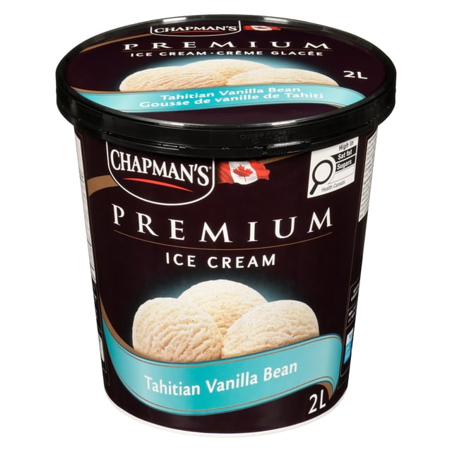 Chapman's Premium Tahitian Vanilla Bean Ice Cream in a Tub 2L