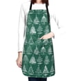thumbnail image 4 of Bingfone Christmas Trees Apron Gifts For Men, Women Professional Grade Chef Apron for Kitchen,BBQ & Grill, 4 of 8
