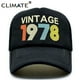 thumbnail image 2 of CLIMATE Vintage 1978 Cap 1978 Vintage Trucker Cap Men Retro 40th Birthday Gift Baseball Caps Black Cool Trucker Caps Hat for MenFits 52to55cm head Gao Jinjia LED, 2 of 2