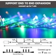 thumbnail image 2 of Colorful Fairy String Lights 200 LED 66ft Expandable Christmas Lights, Waterproof UL Certified 8 Lighting Modes Twinkle Lights for Bedroom Wedding Party Christmas Tree Indoor Outdoor Decor, 2 of 6