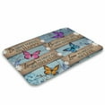 thumbnail image 3 of Butterfly Doormat, Do What Makes You Happy Door Mat, Love As Much As You Live Home Decor, Inspiration Welcome Mat, Welcome Doormat,Home Decor,Front Back Door Mat,Coral Velvet Rug 16”x24”, 3 of 7