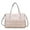 Blush, variant on MKF Collection Quinn Triple Compartments Color Block Tote Women's Handbag by Mia K-Beige