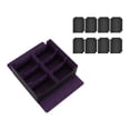 thumbnail image 4 of Caja contenedora para de cartas coleccionables con cierre magnético y capacidad para 1800 cartas Negro Púrpura, 4 of 8
